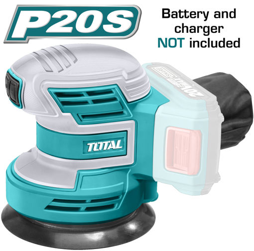 Total tools-orbital sander-cordless tool-20v-front