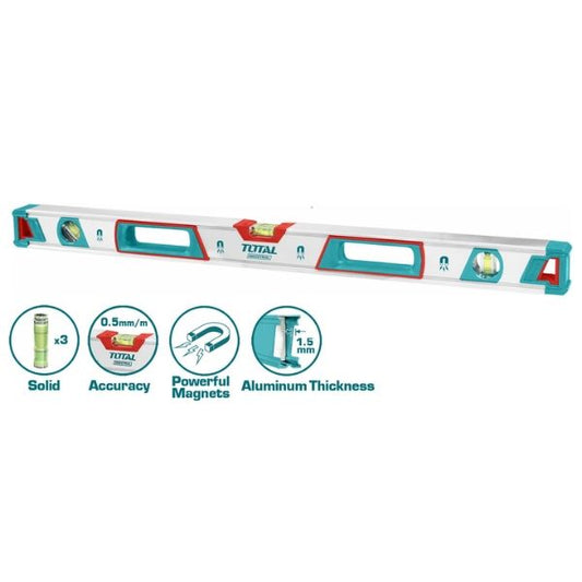 Total 1200mm Spirit Level with Powerful Magnets