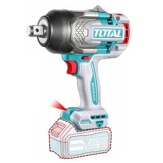Total Tools-Impact Wrench-1350nm-cordless-20v