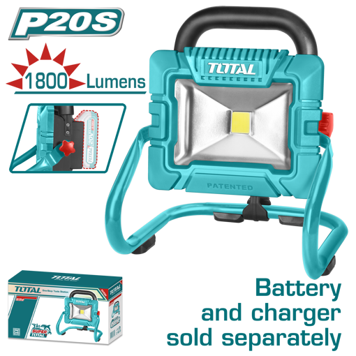 Total tools-WorkLamp-Cordless-20v-Front-with Box