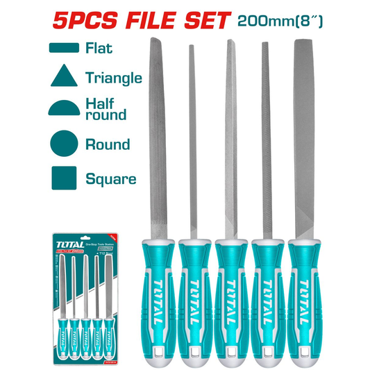 Total tools-5 piece-Metal file-front-with specs