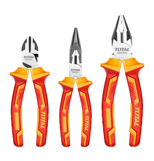 Total Tools-3piece-plier set-industrial-Insulated 1000v